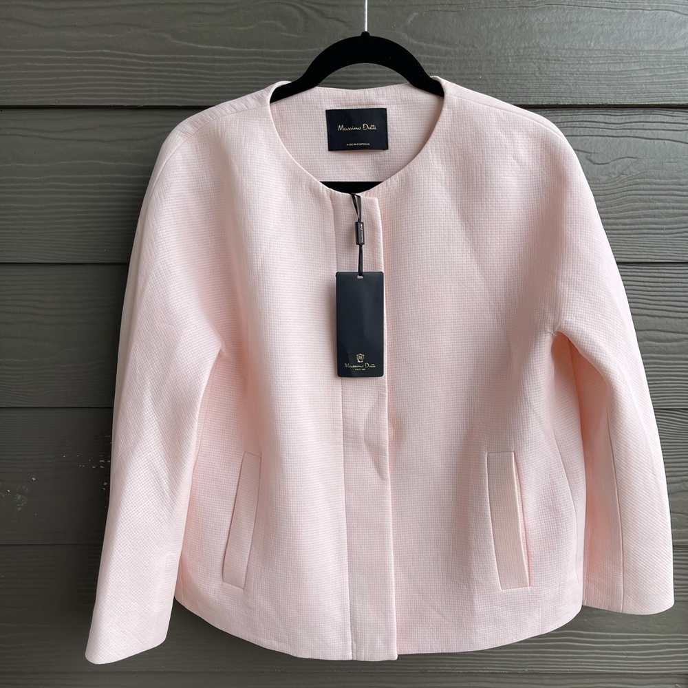 MASSIMO DUTTI BLUSH PINK OVERSIZED JACKET/BLAZER